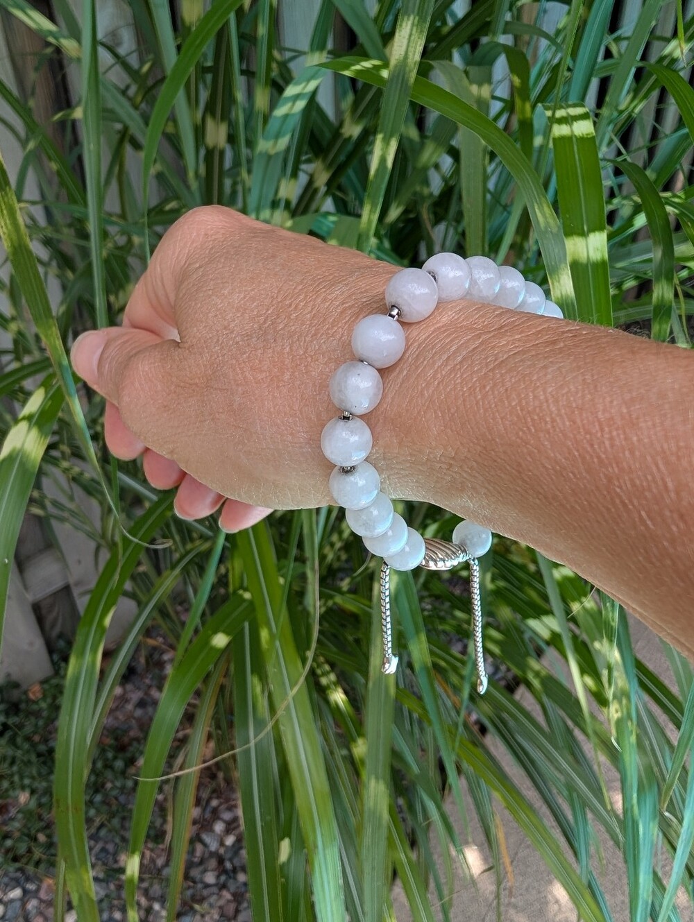 David Yurman Quartz And Sterling Silver Spiritual Beads Adjustable Bracelet